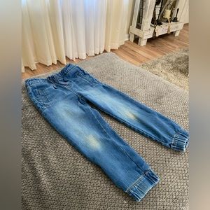 Toddler Boy Blue Jean Joggers